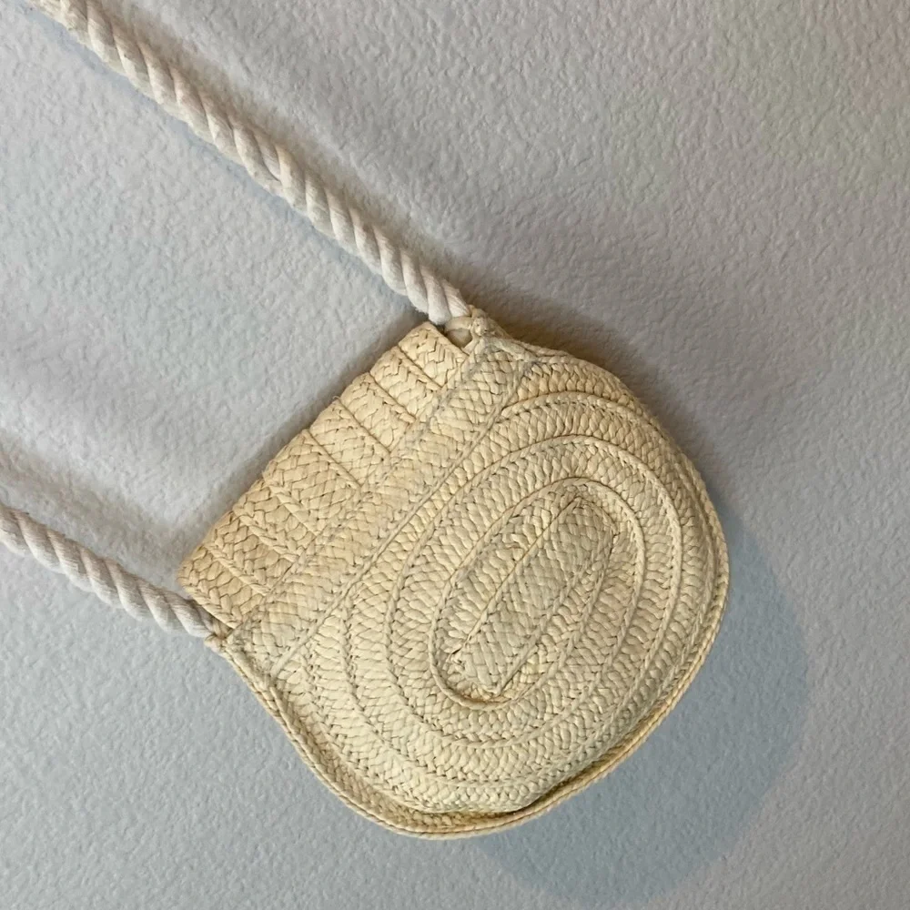 € Woven Mini Purse Rope Shoulder Strap Crossbody